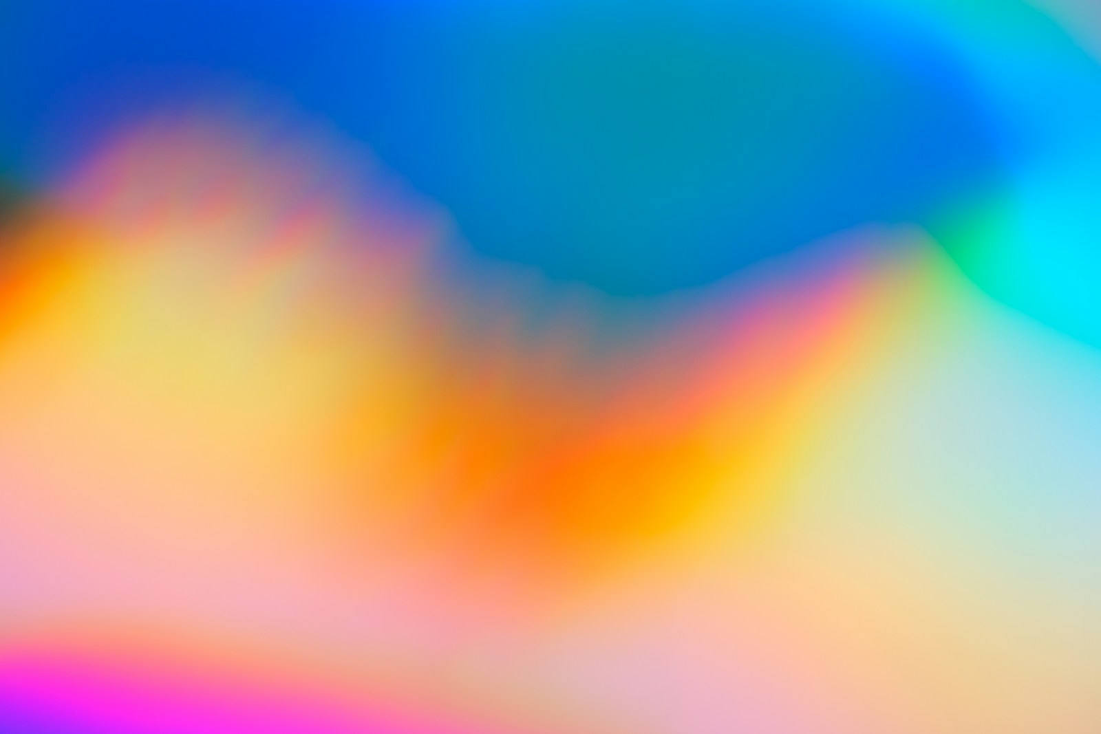 Iridescent motion-blurred figure in colorful light, evoking fluid animation and interaction design